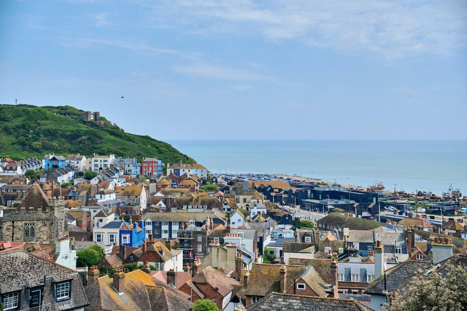 Houses on the hillside in Hastings